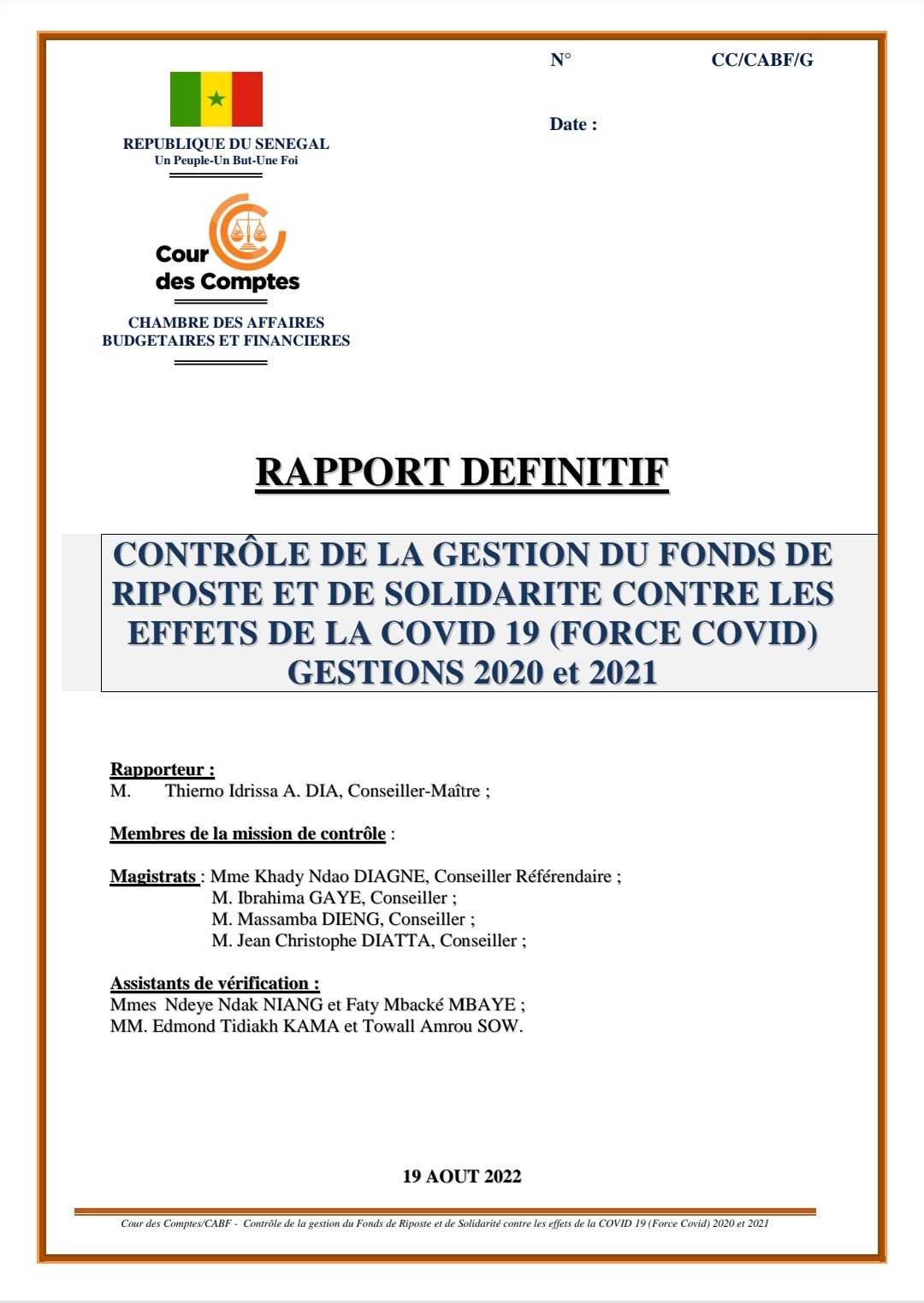 Force COVID : Télécharger Le Rapport De La Cour Des Comptes - Www ...